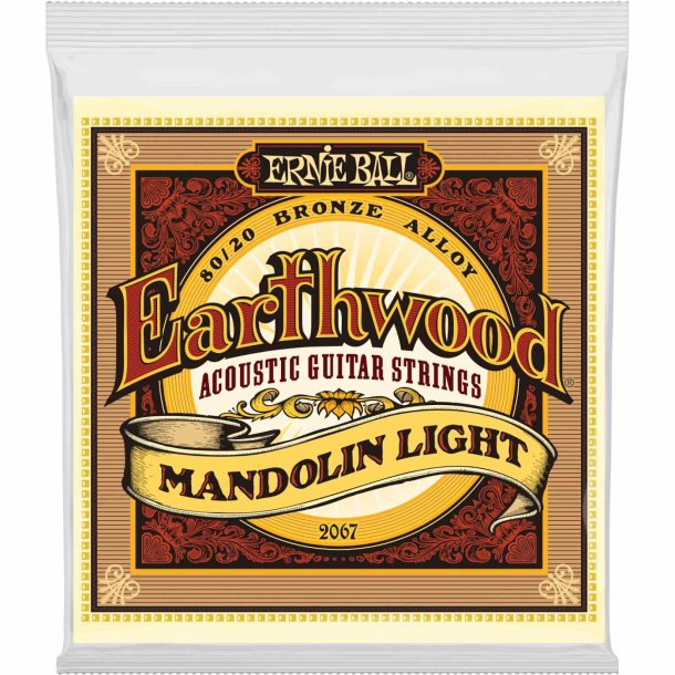 Ernie Ball 2067 Earthwood 80/20 Bronze Mandolin Loop End Light